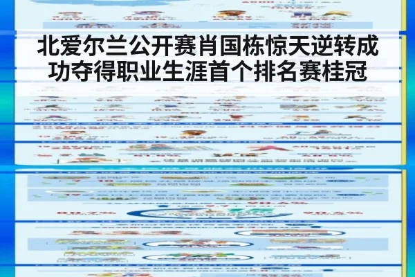 北爱尔兰公开赛肖国栋惊天逆转成功夺得职业生涯首个排名赛桂冠